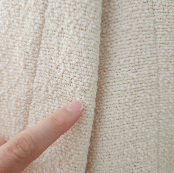 Ralph Lauren Black Label Nubby Wool Blend Ivory Blazer Size 10 - Picture 6 of 10